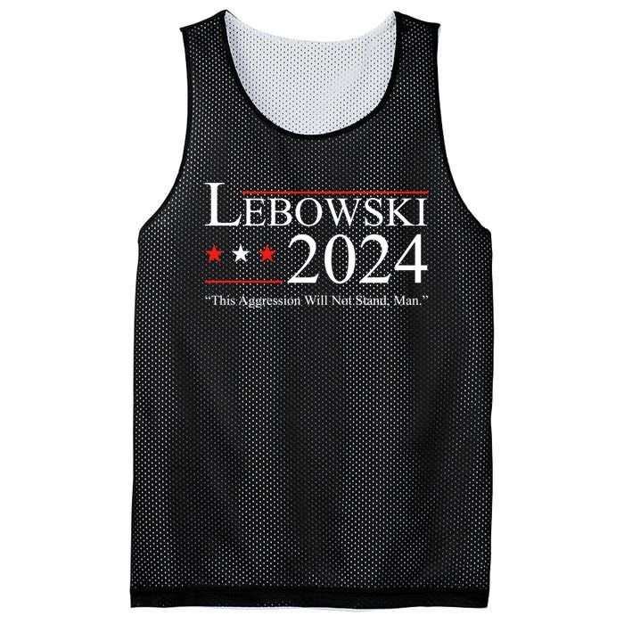 Funny Political Name Lebowski Political Election Vote 2024 Mesh Reversible Basketball Jersey Tank