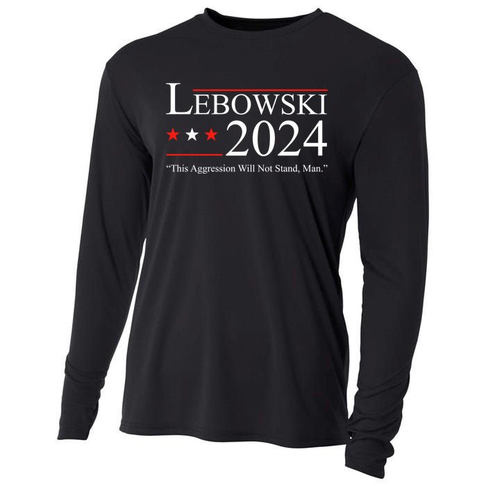 Funny Political Name Lebowski Political Election Vote 2024 Cooling Performance Long Sleeve Crew