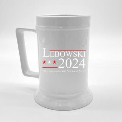 Funny Political Name Lebowski Political Election Vote 2024 Beer Stein