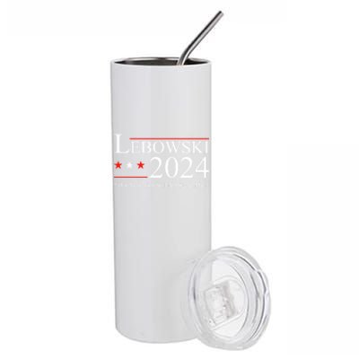 Funny Political Name Lebowski Political Election Vote 2024 Stainless Steel Tumbler