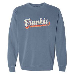 Frankie Personalized Name Custom Lettering 70S Garment-Dyed Sweatshirt