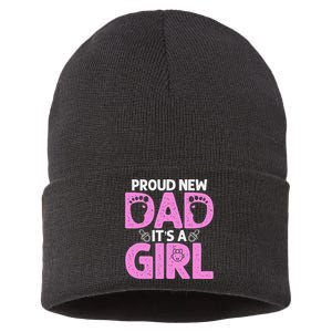 Funny Proud New Dad Gift For Father's Day Sustainable Knit Beanie