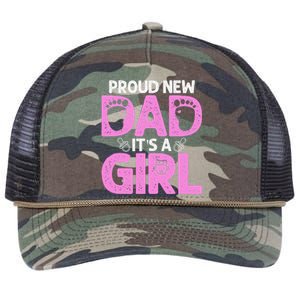 Funny Proud New Dad Gift For Father's Day Retro Rope Trucker Hat Cap