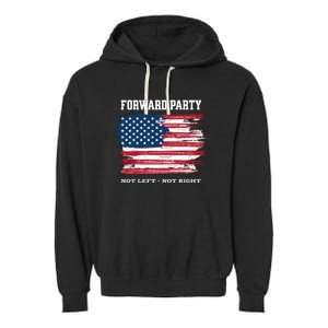 Forward Party Not Left Not Right Garment-Dyed Fleece Hoodie