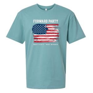 Forward Party Not Left Not Right Sueded Cloud Jersey T-Shirt