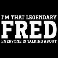 Fred Personal Name First Name Funny Fred Button