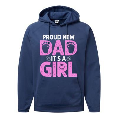 Funny Proud New Dad Gift For Fathers Day Its A Performance Fleece Hoodie