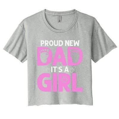 Funny Proud New Dad Gift For Fathers Day Its A Women's Crop Top Tee