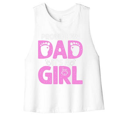 Funny Proud New Dad Gift For Fathers Day Its A Women's Racerback Cropped Tank