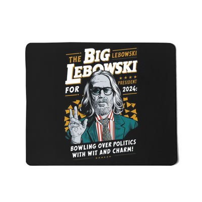 Funny Political Name Lebowski Political Election Vote 2024 Mousepad