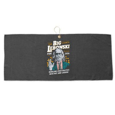 Funny Political Name Lebowski Political Election Vote 2024 Large Microfiber Waffle Golf Towel