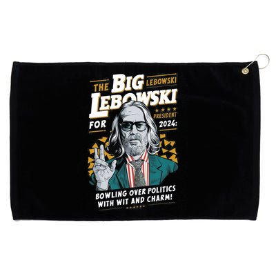 Funny Political Name Lebowski Political Election Vote 2024 Grommeted Golf Towel