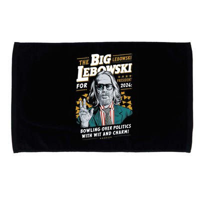 Funny Political Name Lebowski Political Election Vote 2024 Microfiber Hand Towel