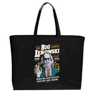 Funny Political Name Lebowski Political Election Vote 2024 Cotton Canvas Jumbo Tote