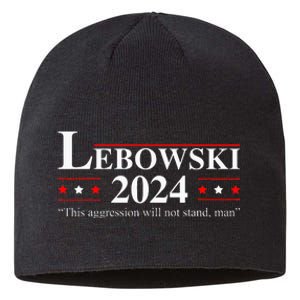 Funny Political Name Lebowski Political Election Vote 2024 Sustainable Beanie