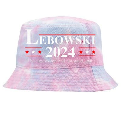 Funny Political Name Lebowski Political Election Vote 2024 Tie-Dyed Bucket Hat