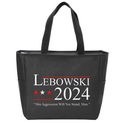 Funny Political Name Lebowski Political Election Vote 2024 Zip Tote Bag