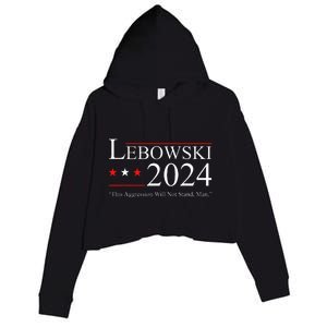 Funny Political Name Lebowski Political Election Crop Fleece Hoodie