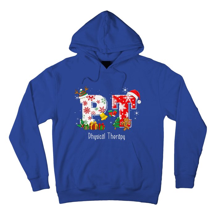 Funny PT Nurse Physical Therapy Santa Christmas Pajama Hoodie