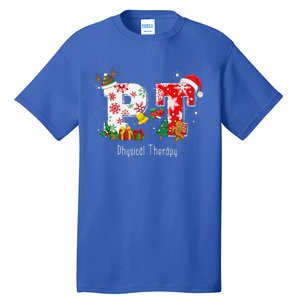 Funny PT Nurse Physical Therapy Santa Christmas Pajama Tall T-Shirt