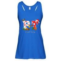 Funny PT Nurse Physical Therapy Santa Christmas Pajama Ladies Essential Flowy Tank