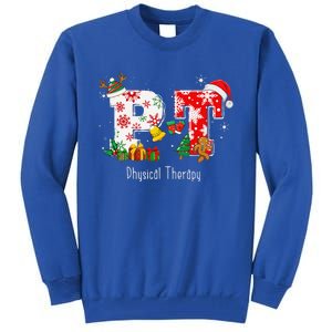 Funny PT Nurse Physical Therapy Santa Christmas Pajama Tall Sweatshirt