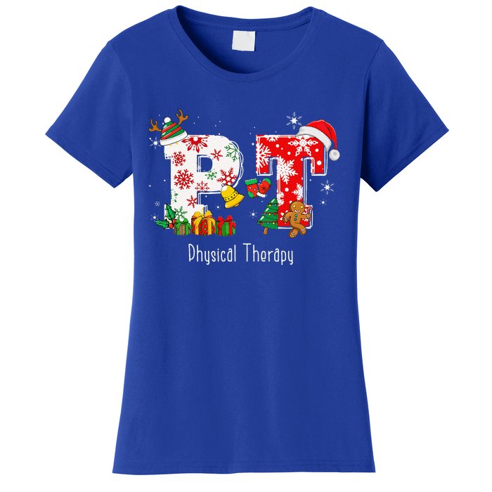 Funny PT Nurse Physical Therapy Santa Christmas Pajama Women's T-Shirt