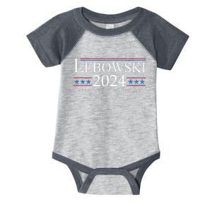 Funny Political Name Lebowski Political Election Vote 2024 Infant Baby Jersey Bodysuit