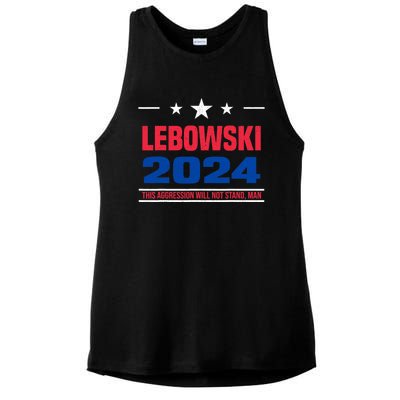 Funny Political Name Lebowski Political Election Vote 2024 Ladies PosiCharge Tri-Blend Wicking Tank