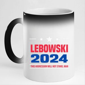 Funny Political Name Lebowski Political Election Vote 2024 11oz Black Color Changing Mug