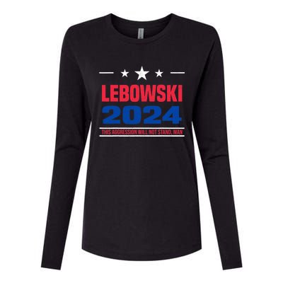 Funny Political Name Lebowski Political Election Vote 2024 Womens Cotton Relaxed Long Sleeve T-Shirt