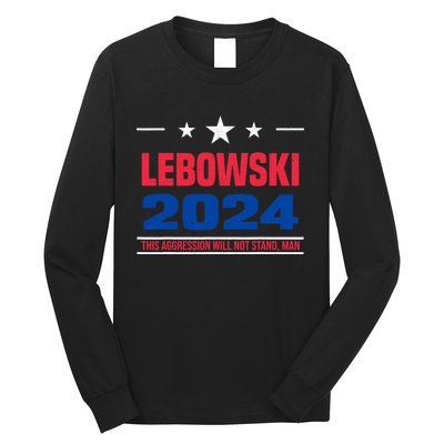 Funny Political Name Lebowski Political Election Vote 2024 Long Sleeve Shirt