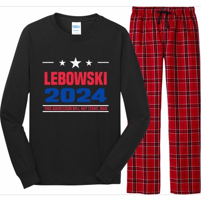 Funny Political Name Lebowski Political Election Vote 2024 Long Sleeve Pajama Set