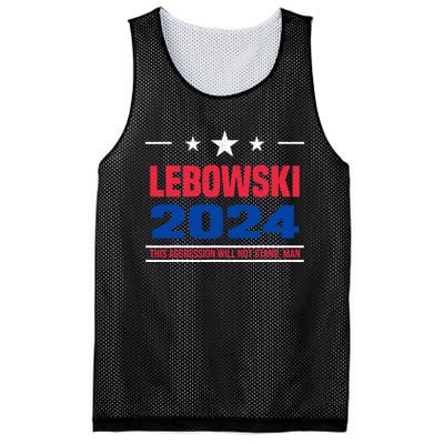 Funny Political Name Lebowski Political Election Vote 2024 Mesh Reversible Basketball Jersey Tank