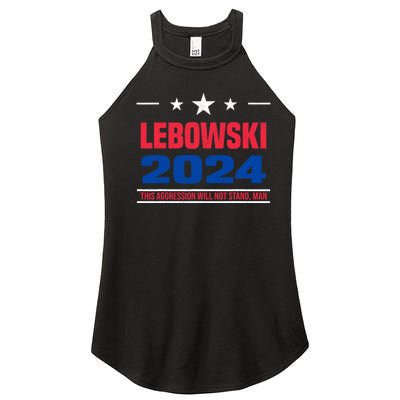 Funny Political Name Lebowski Political Election Vote 2024 Women's Perfect Tri Rocker Tank