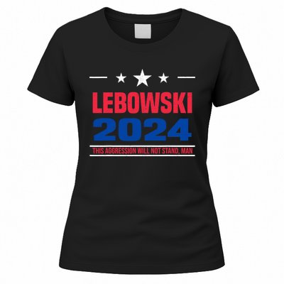 Funny Political Name Lebowski Political Election Vote 2024 Women's T-Shirt