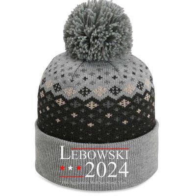 Funny Political Name Lebowski Political Election Vote 2024  The Baniff Cuffed Pom Beanie