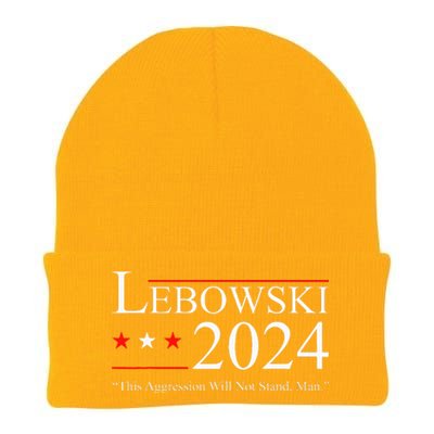 Funny Political Name Lebowski Political Election Vote 2024  Knit Cap Winter Beanie