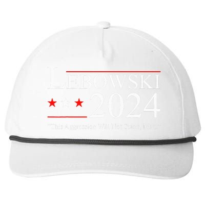 Funny Political Name Lebowski Political Election Vote 2024  Snapback Five-Panel Rope Hat