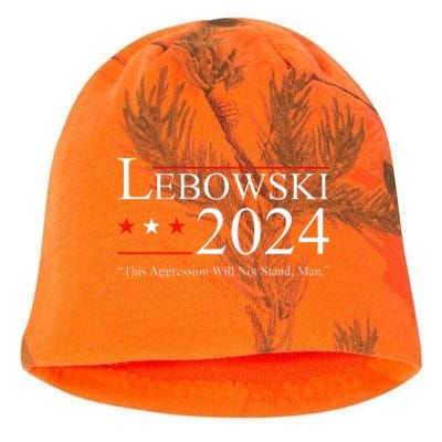 Funny Political Name Lebowski Political Election Vote 2024  Kati - Camo Knit Beanie