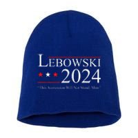 Funny Political Name Lebowski Political Election Vote 2024  Short Acrylic Beanie