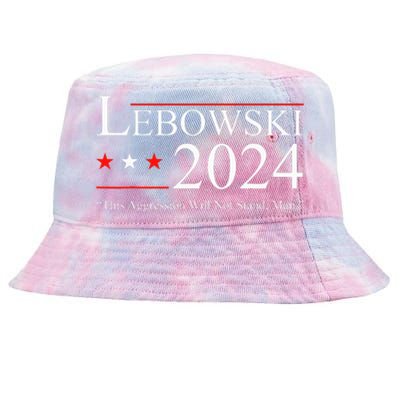 Funny Political Name Lebowski Political Election Vote 2024  Tie-Dyed Bucket Hat