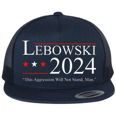 Funny Political Name Lebowski Political Election Vote 2024  Flat Bill Trucker Hat