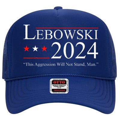 Funny Political Name Lebowski Political Election Vote 2024  High Crown Mesh Back Trucker Hat