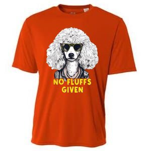 Funny Poodle No Fluffs Funny Gifts Poodles Lovers Funny Cooling Performance Crew T-Shirt