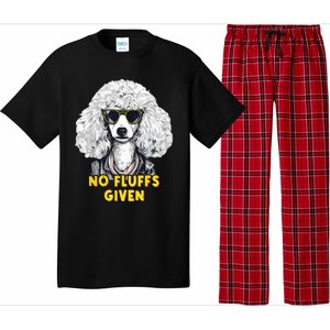 Funny Poodle No Fluffs Funny Gifts Poodles Lovers Funny Pajama Set