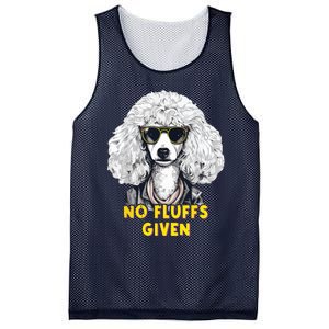 Funny Poodle No Fluffs Funny Gifts Poodles Lovers Funny Mesh Reversible Basketball Jersey Tank