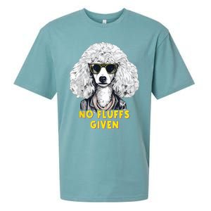 Funny Poodle No Fluffs Funny Gifts Poodles Lovers Funny Sueded Cloud Jersey T-Shirt