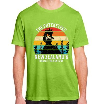 Funny Puteketeke New Zealand's Bird Of The Century Vintage  Adult ChromaSoft Performance T-Shirt