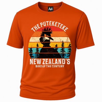 Funny Puteketeke New Zealand's Bird Of The Century Vintage  Cooling Performance Crew T-Shirt